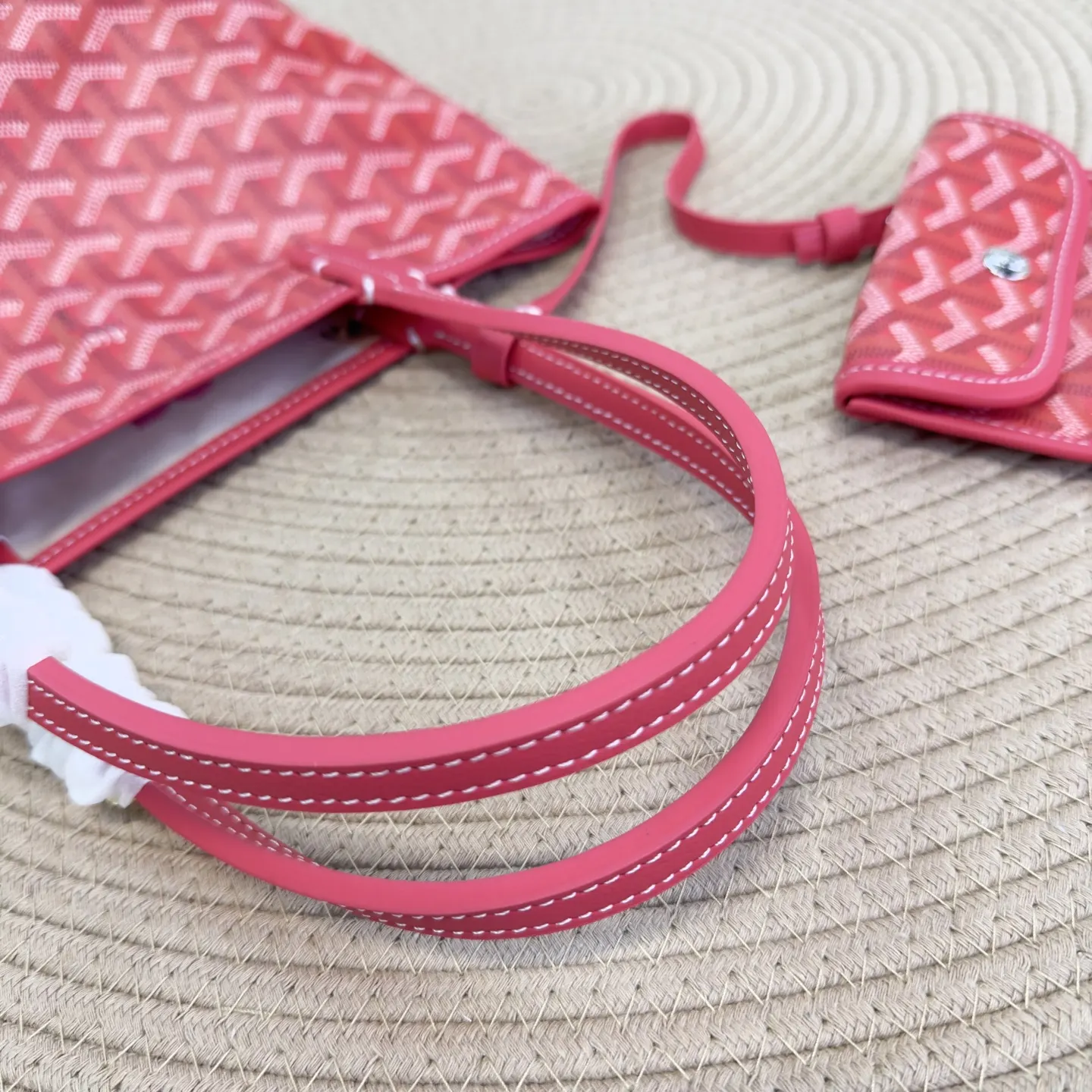 Goyard 戈雅托特 新升级 小单 丝印玫瑰粉 迷你购物袋 菜篮 托特包 大容量托特款