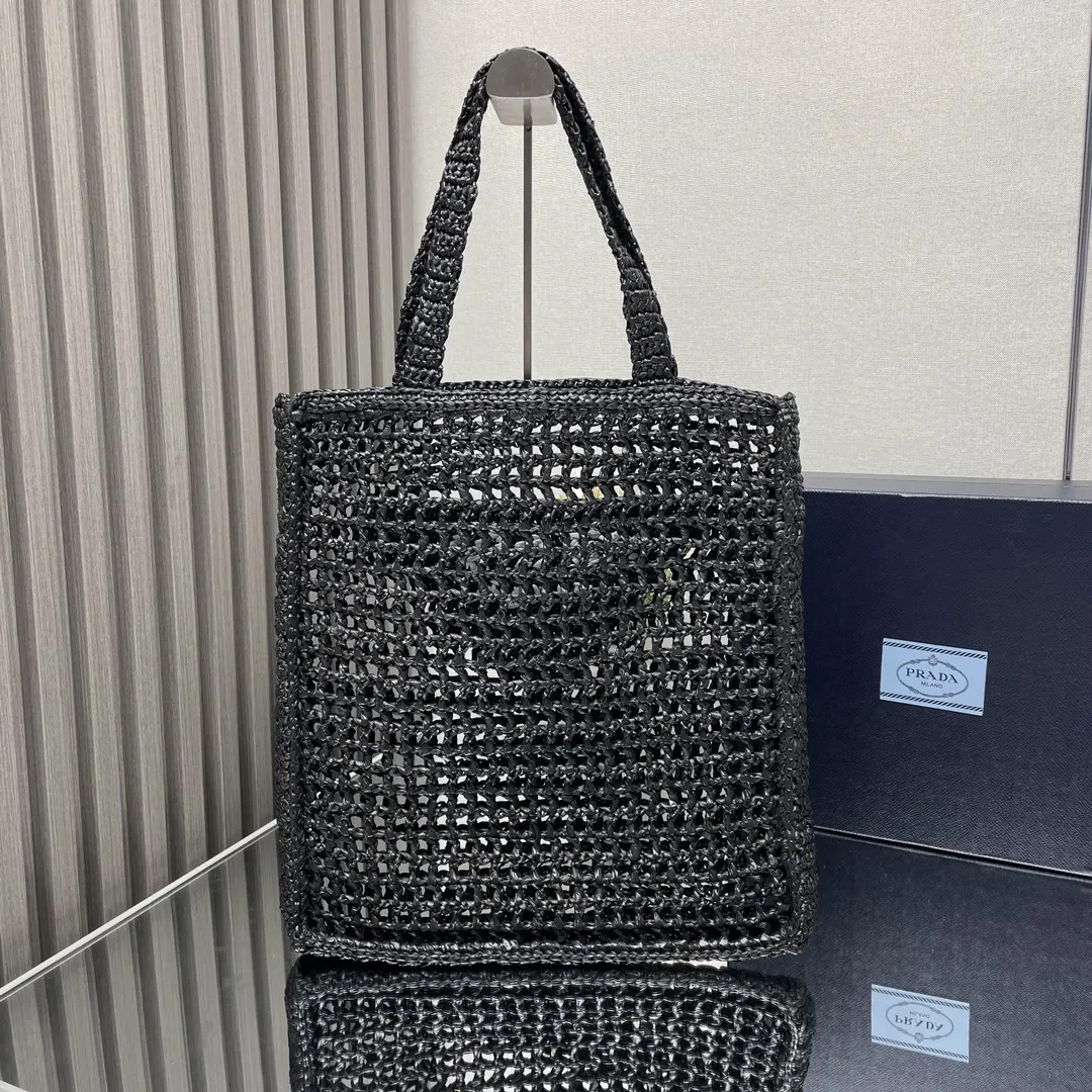 PRADA 1BG393 三角标 刺绣 托特包 通勤百搭款