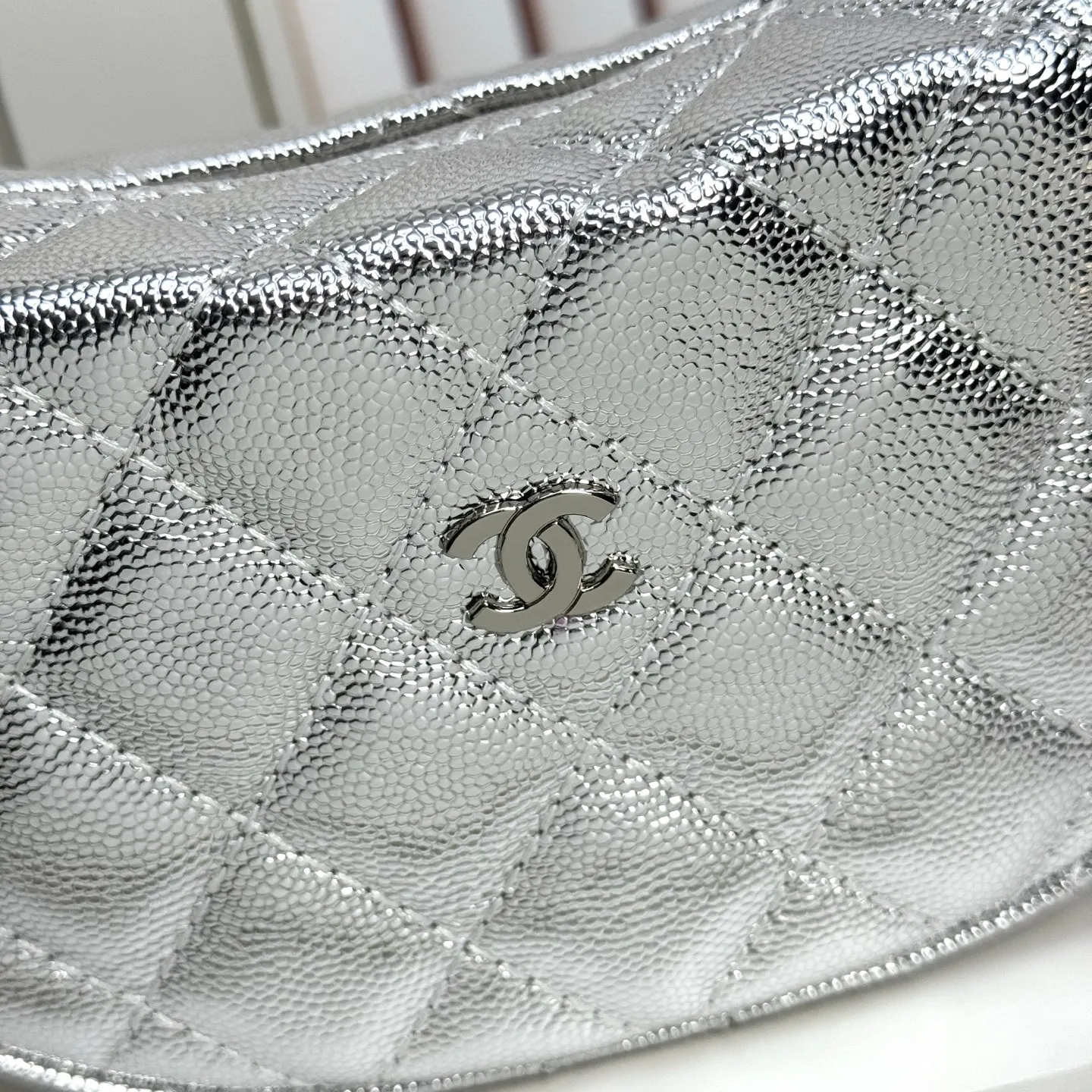 Silver Crossbody Bag Lightweight Versatile