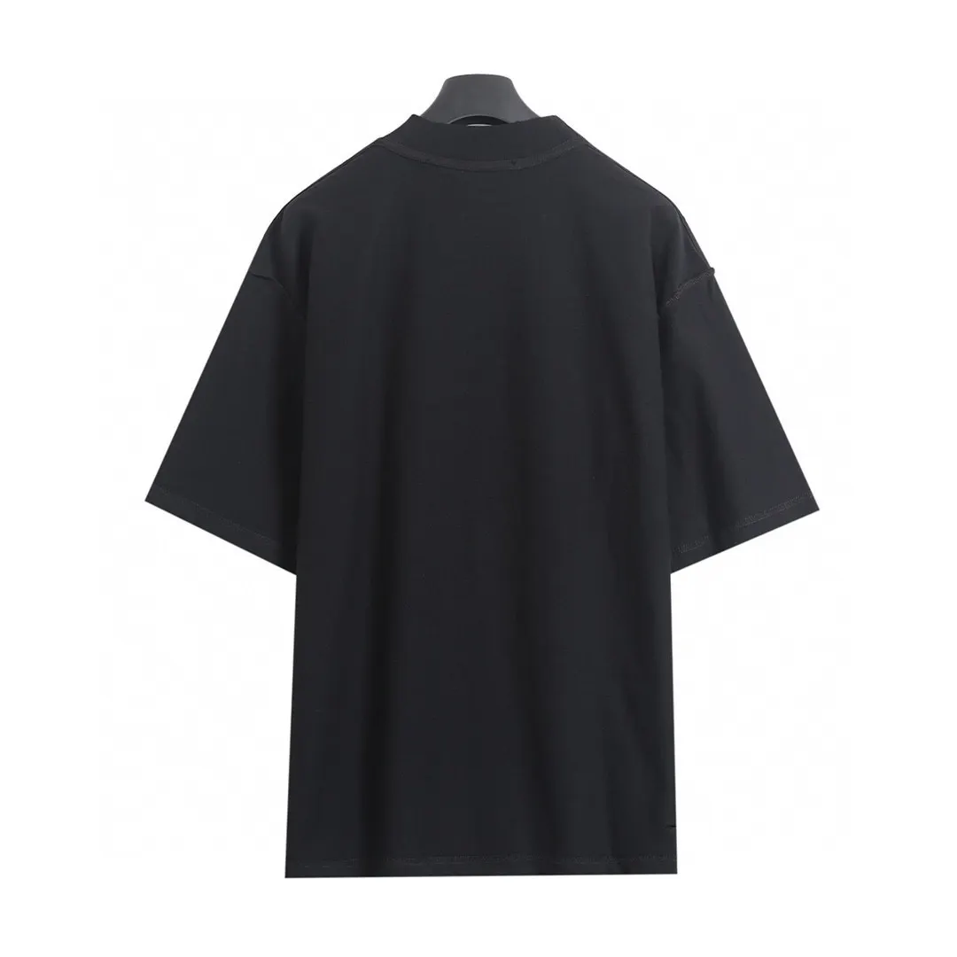 Balenciaga Blcg Black Cotton Short Sleeve T-Shirt Street