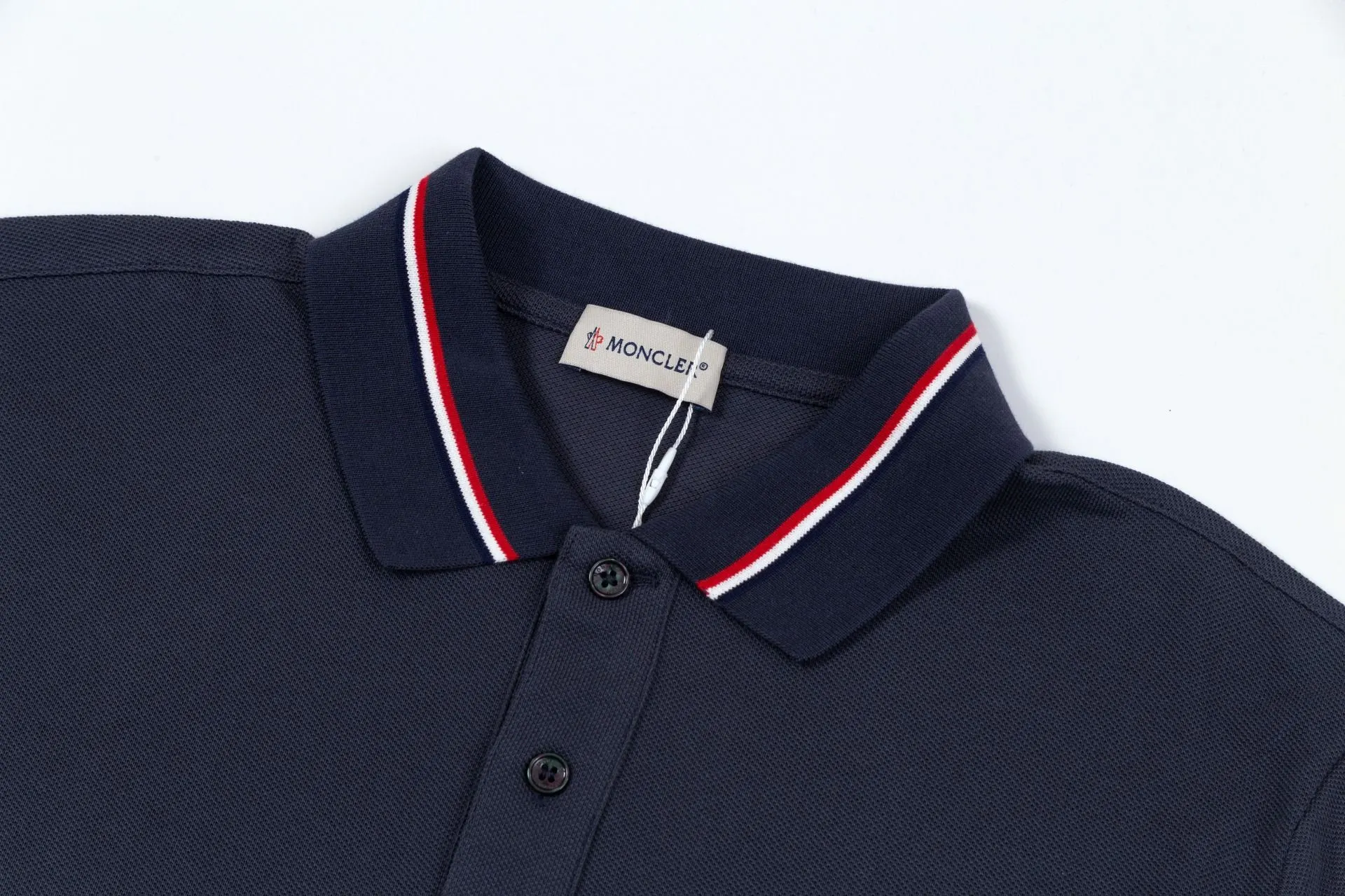Moncler Embroidery Cotton Short Sleeve T-Shirt Daily Versatile Image 3 Moncler Embroidery Cotton Short Sleeve T-Shirt Daily Versatile Image 3
