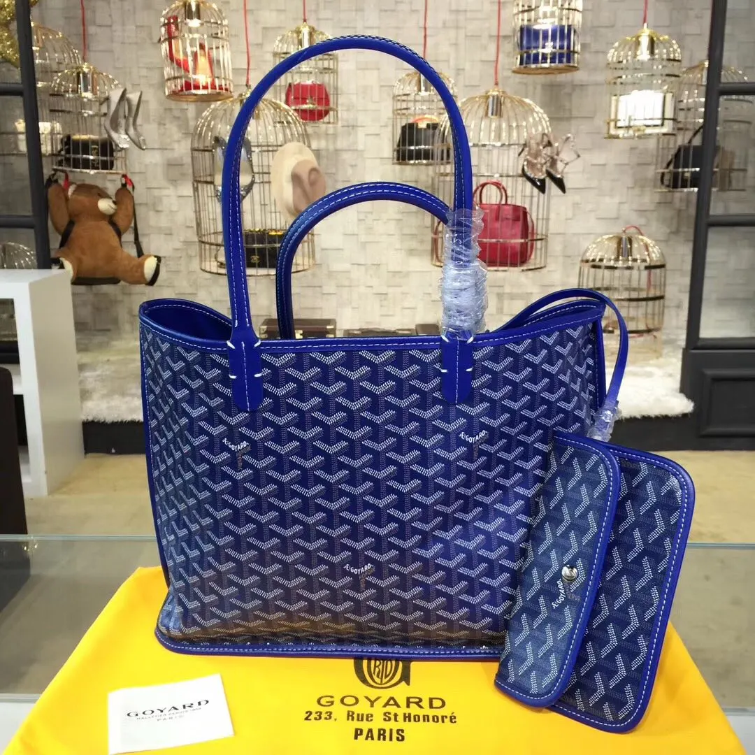 Goyard 戈雅 双面可用 充满法式优雅 订制Y字母涂鸦料 皮轻 旅行袋 大容量旅行款