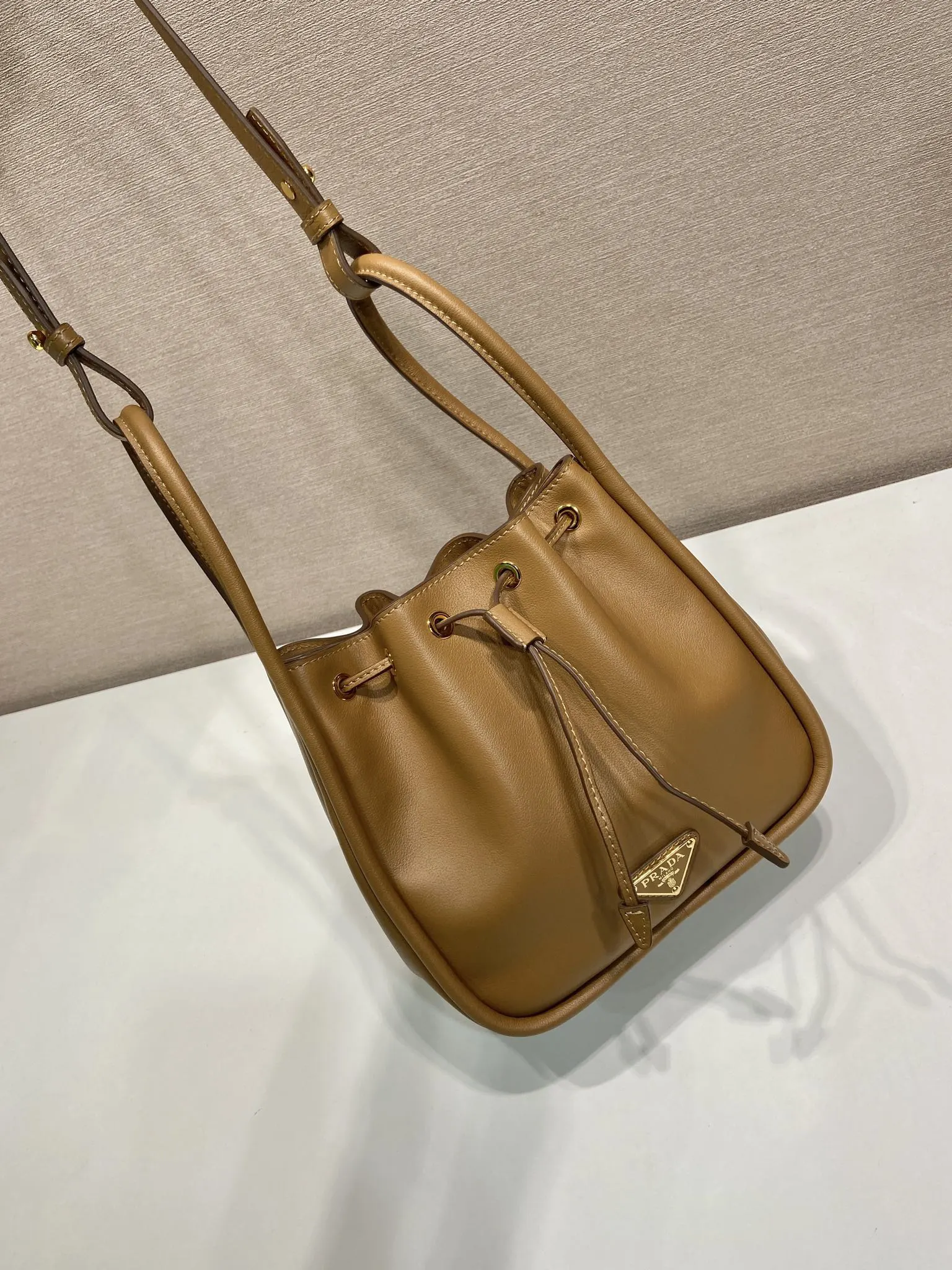 Bucket Bag Casual Leather