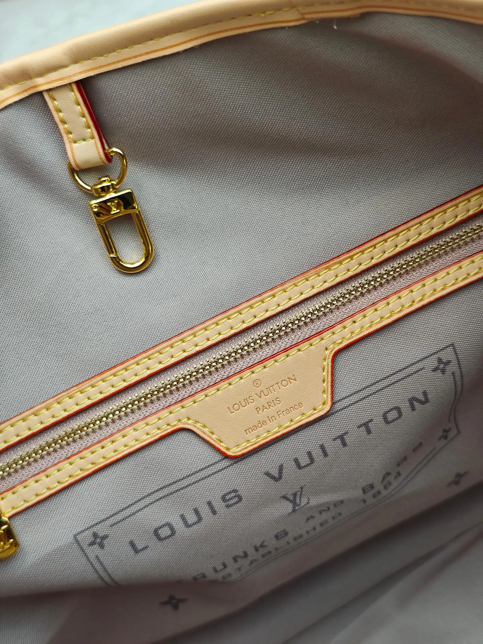 Neverfull 老花 牛仔 牛皮 收纳包 旅行收纳款