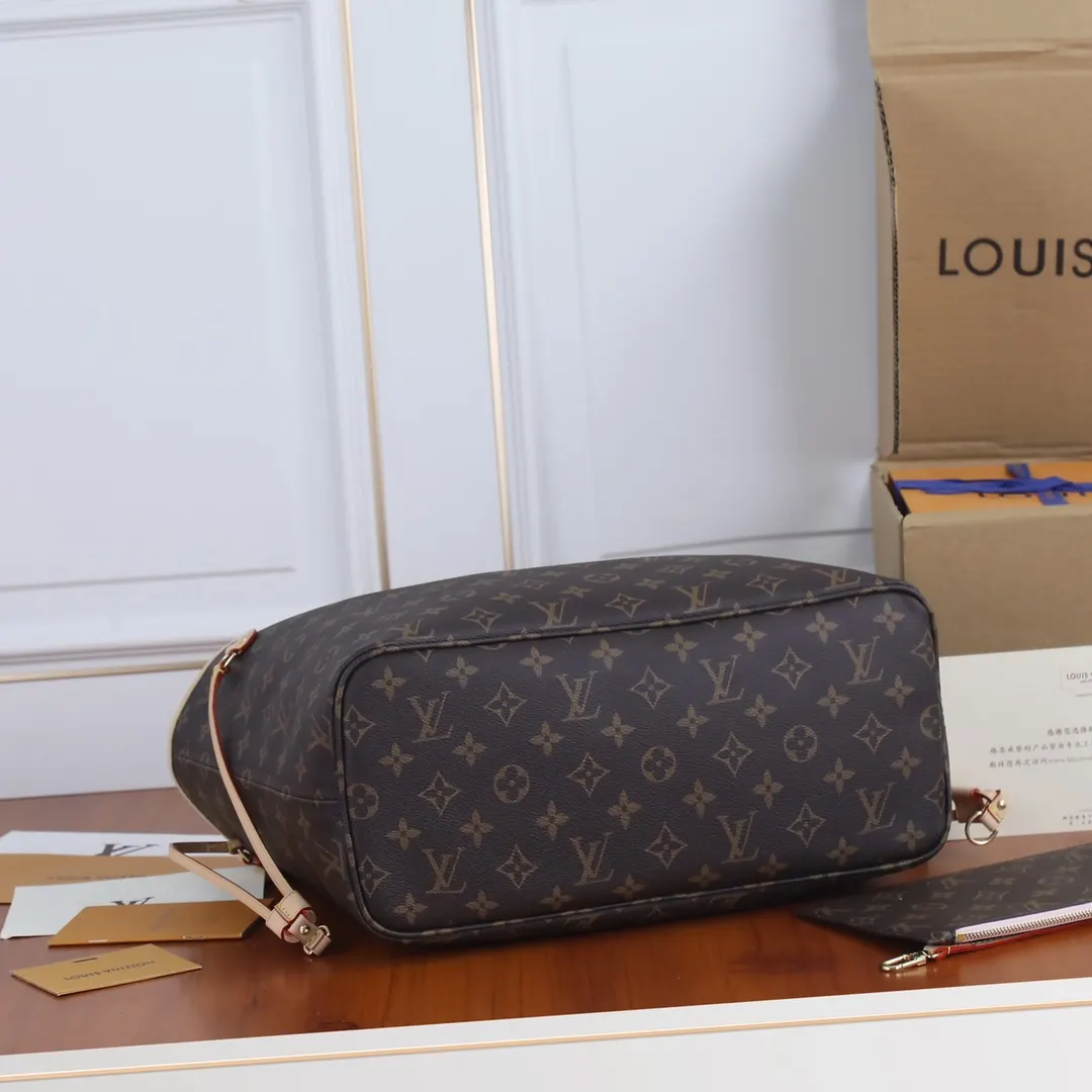 LV Neverfull 帆布 手拿包 精致手拿款