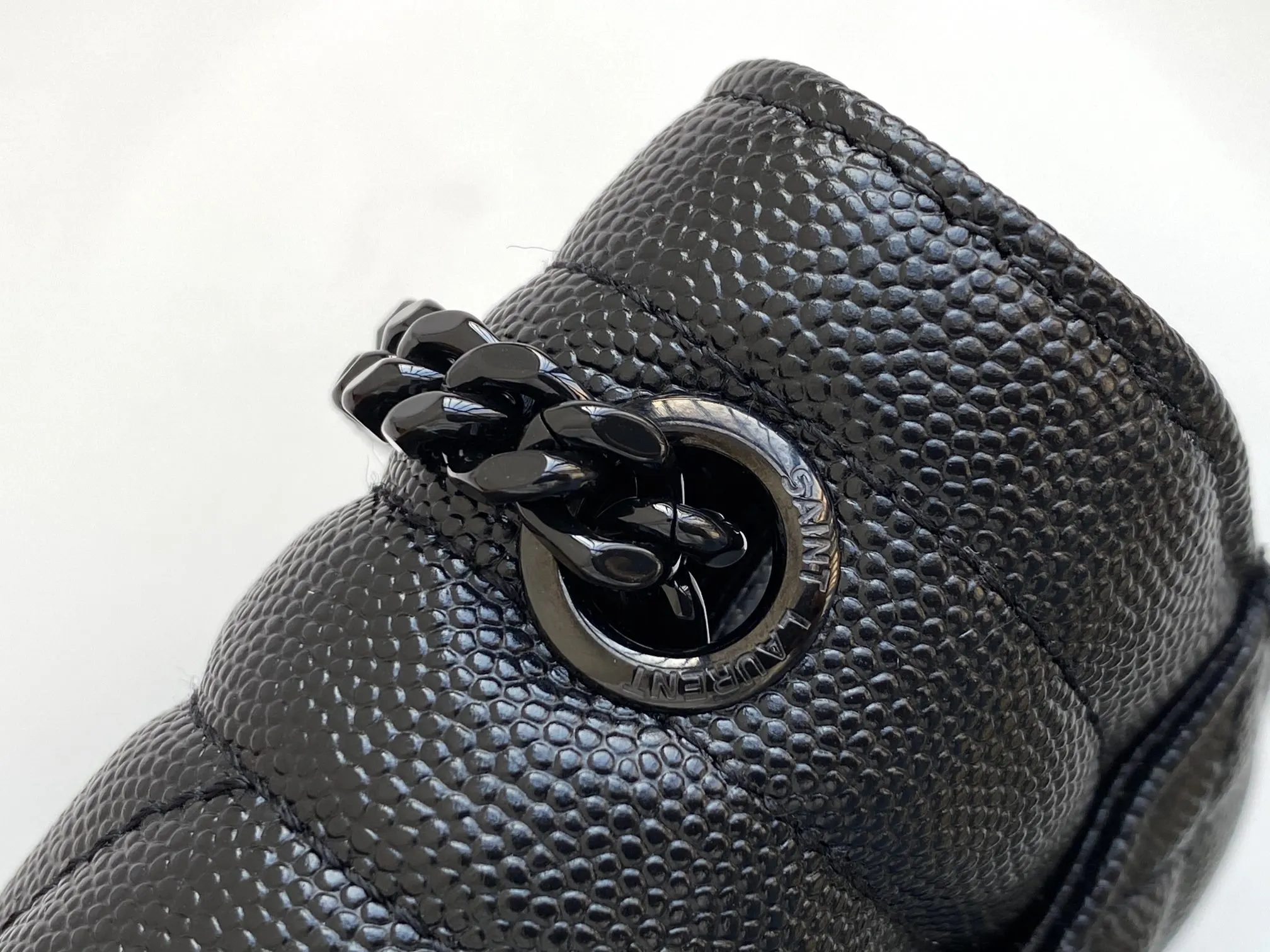 Gold Shoulder Bag Leather
