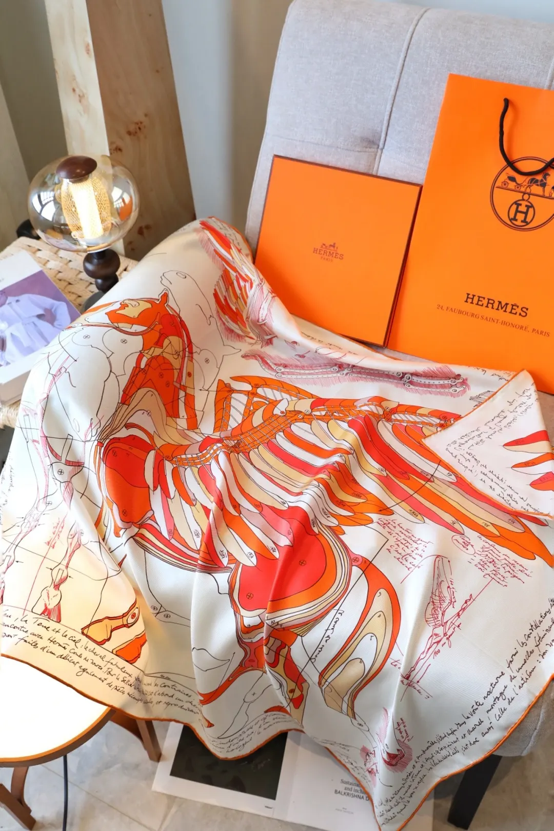 Hermès 丝巾 精致配饰