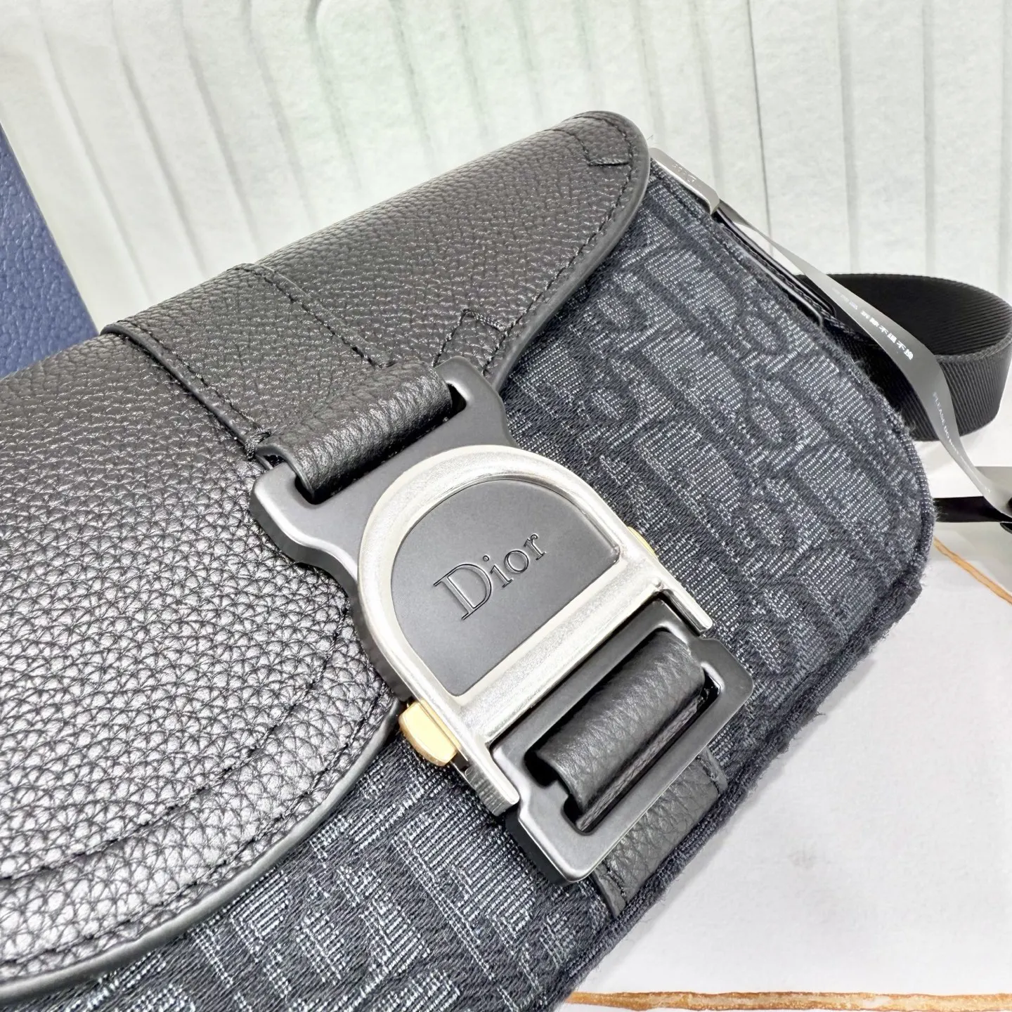 Dior 黑色 米色 牛皮 收纳包 旅行收纳款