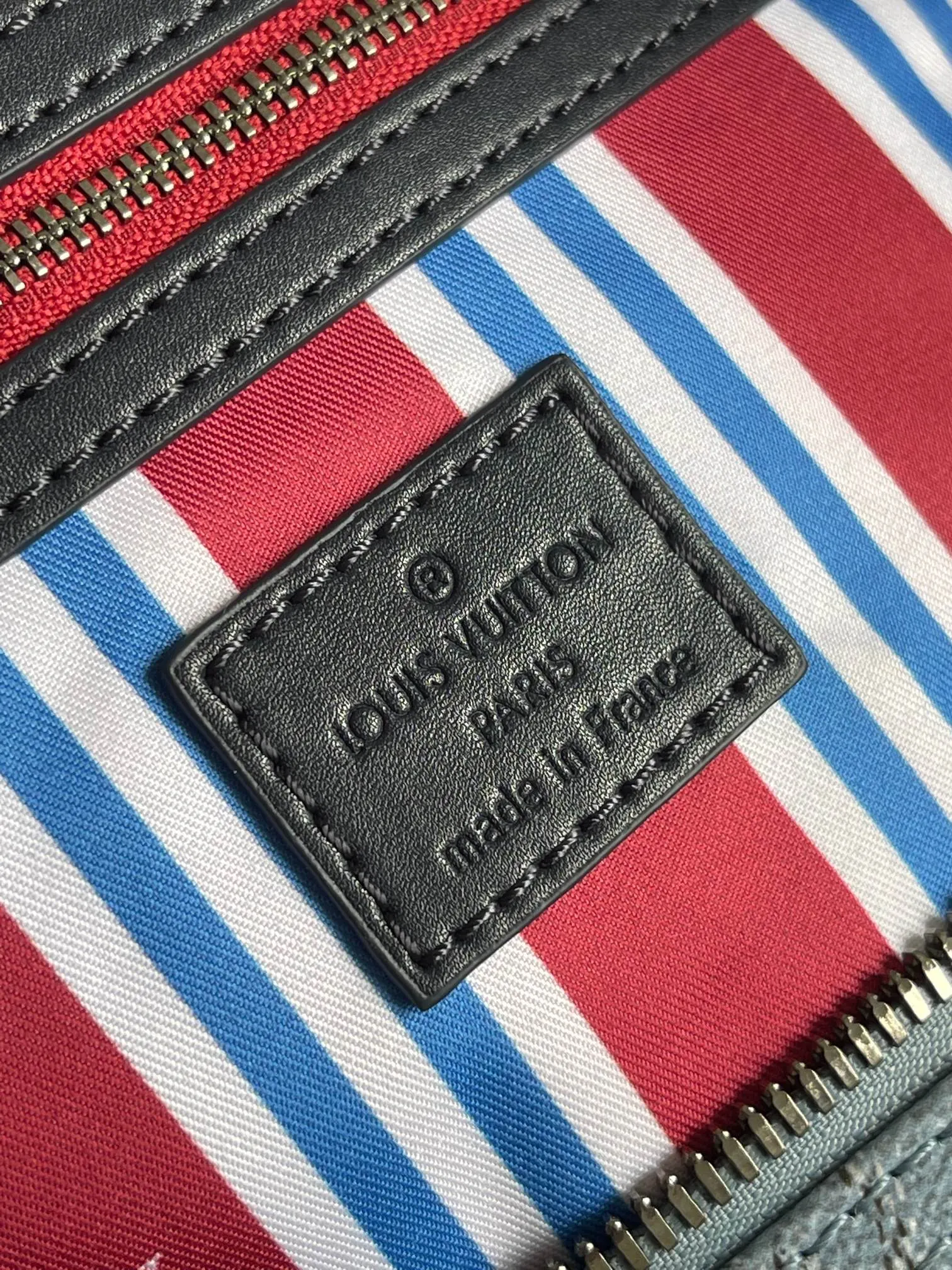 Keepall 藍色 牛皮 旅行袋 大容量旅行款