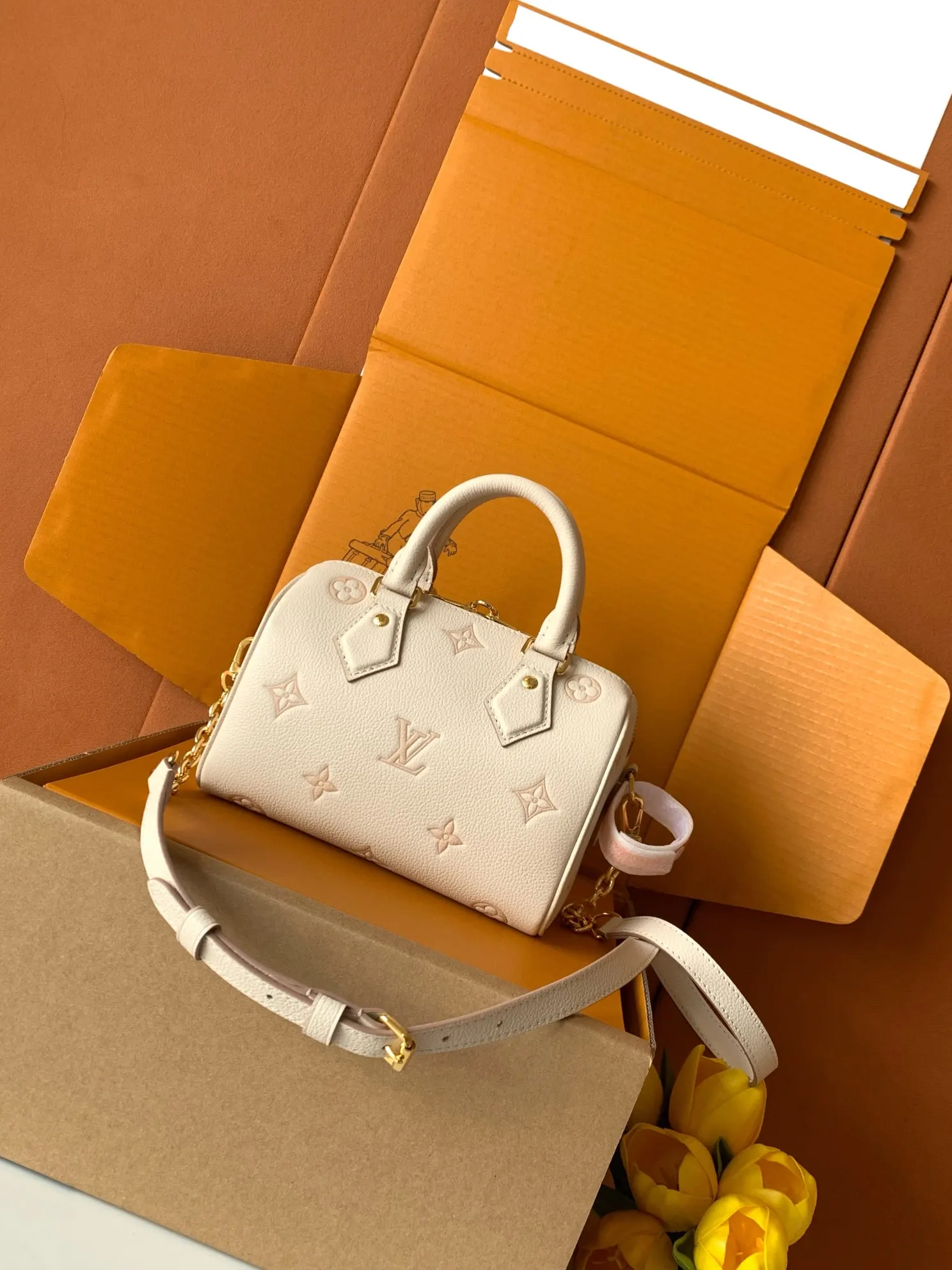 Louis Vuitton Speedy 牛皮手提包