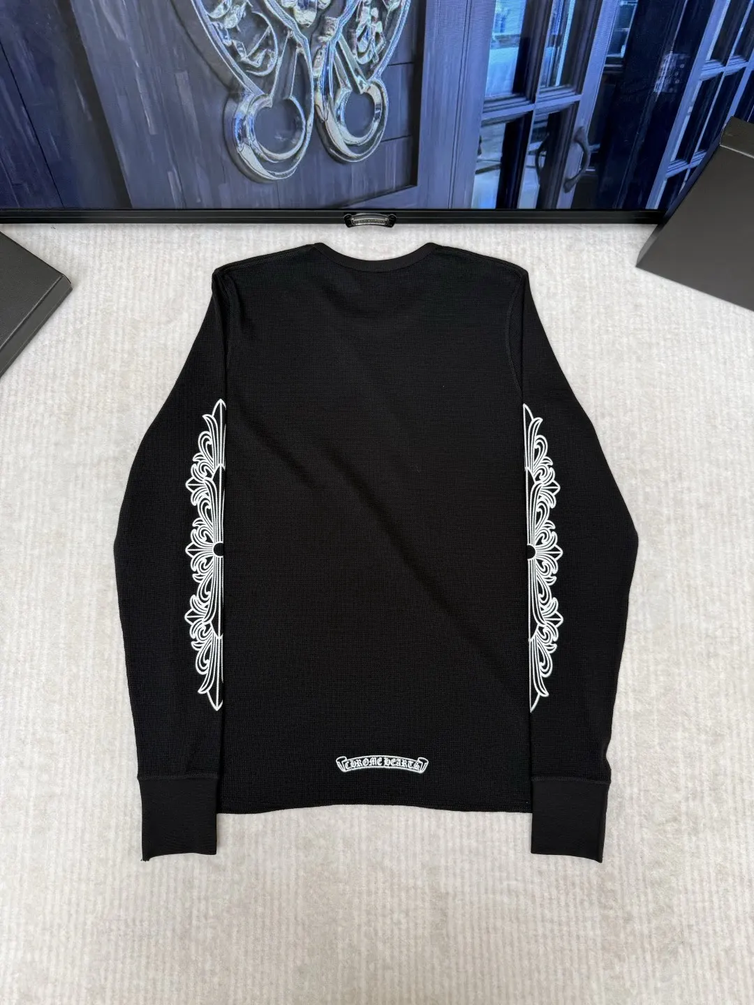Chrome Hearts 黑色 印花 長袖T恤 日常百搭款(數字2) Chrome Hearts 黑色 印花 長袖T恤 日常百搭款(數字2)