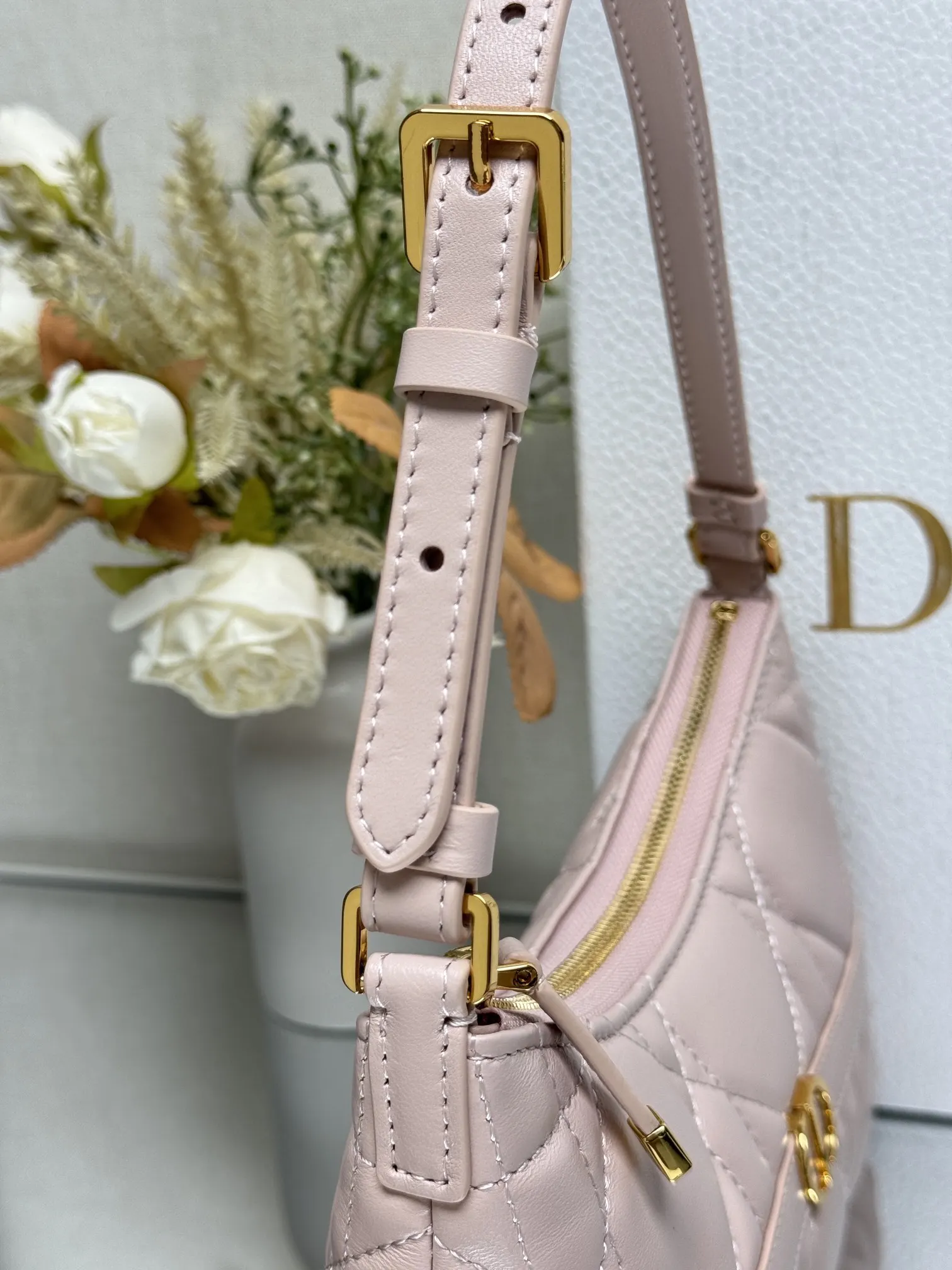 Pink Gold Organizer Pouch Travel