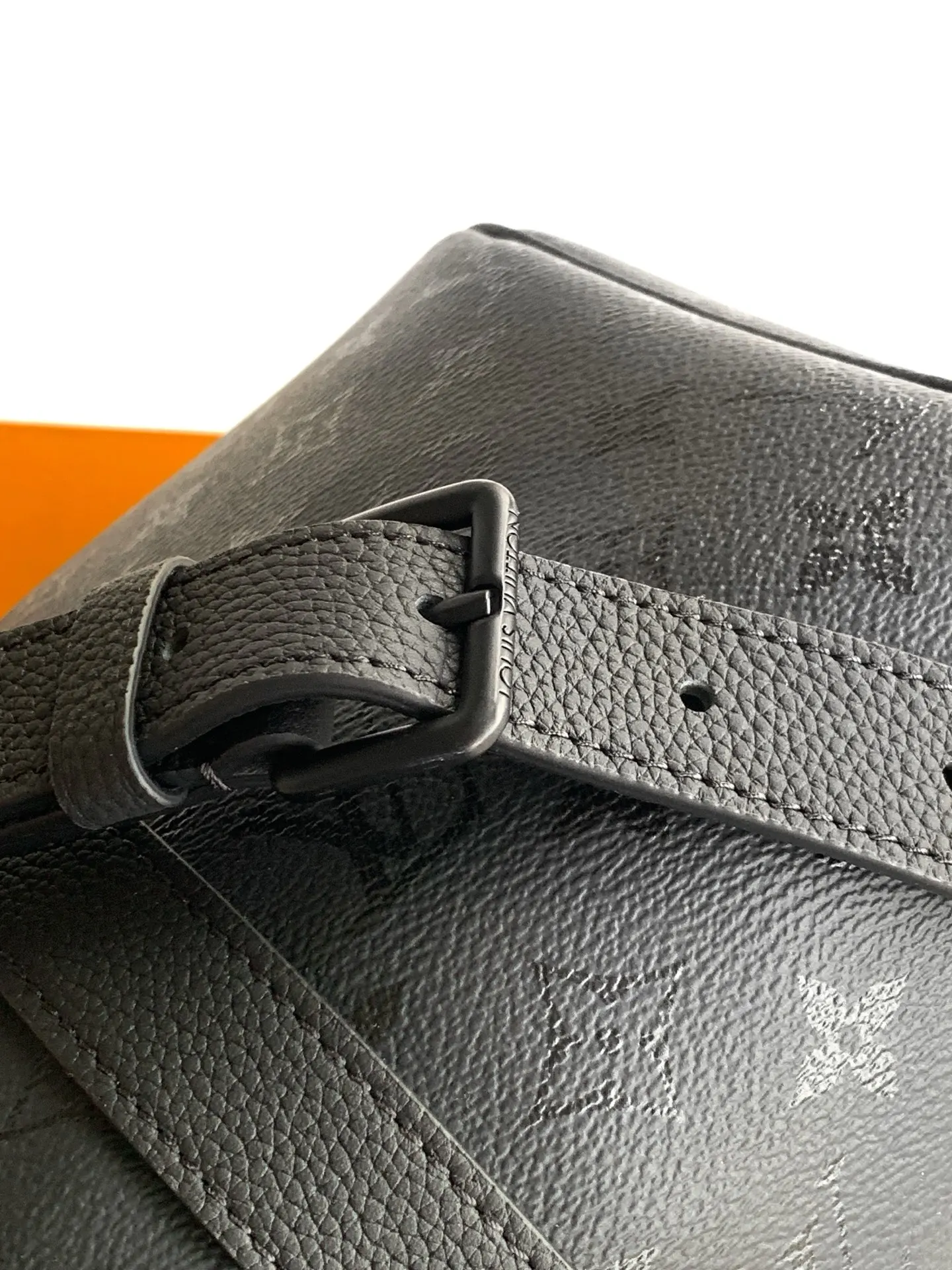 LV Black Embossed Travel Bag Image 6 LV Black Embossed Travel Bag Image 6