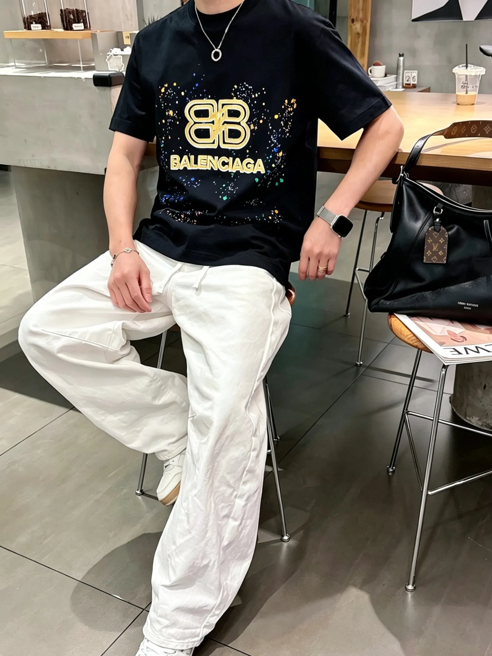 Balenciaga 2026春夏 Logo 字母 短袖T恤