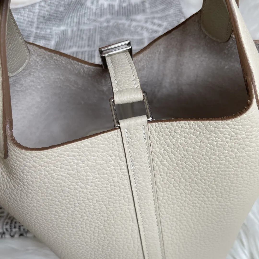 Hermès Picotin Milk White Bucket Bag Classic