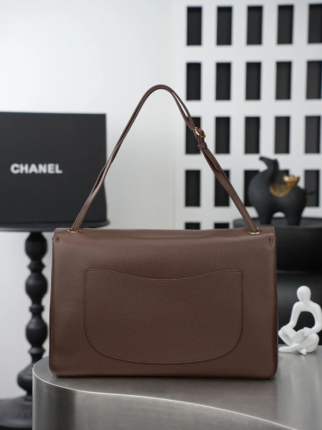 Brown Organizer Pouch Travel Leather