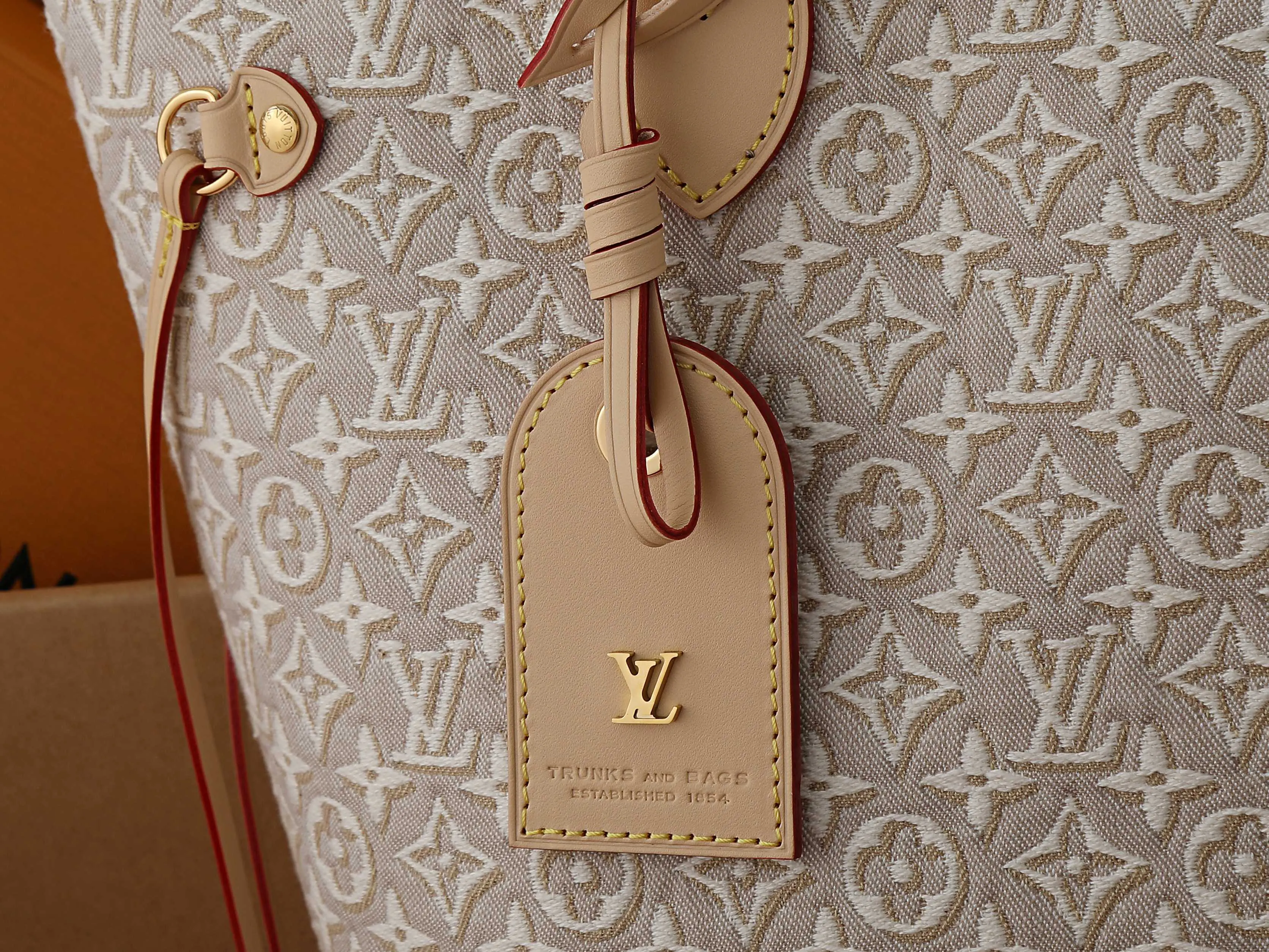 LV Neverfull 金色 牛皮 手提包 通勤手提款