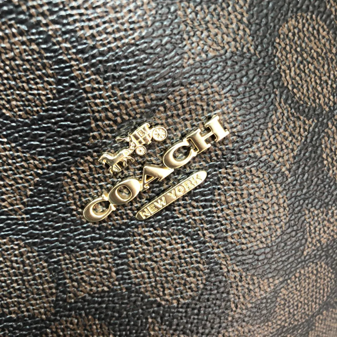 Coach 老花 帆布 托特包 大容量托特款