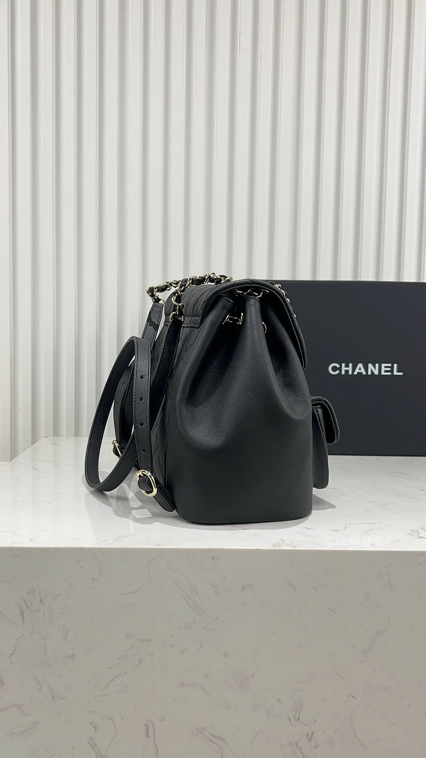 Chanel Black Backpack Leather