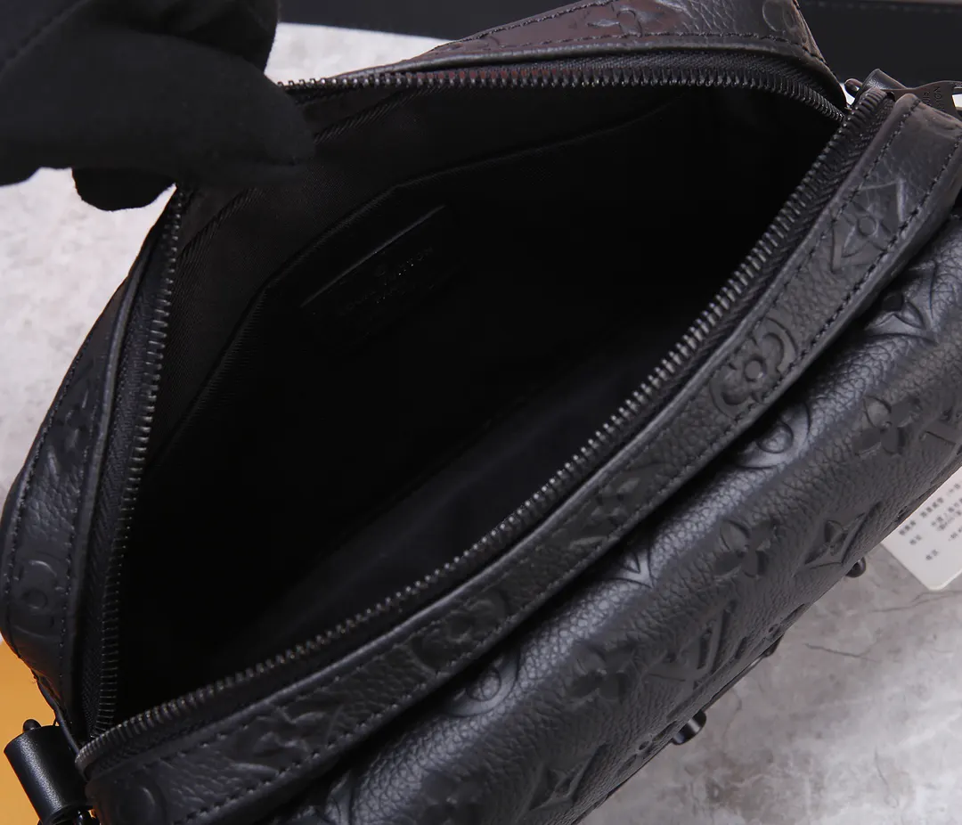 Black Chain Bag Canvas Leather Image 9 Black Chain Bag Canvas Leather Image 9
