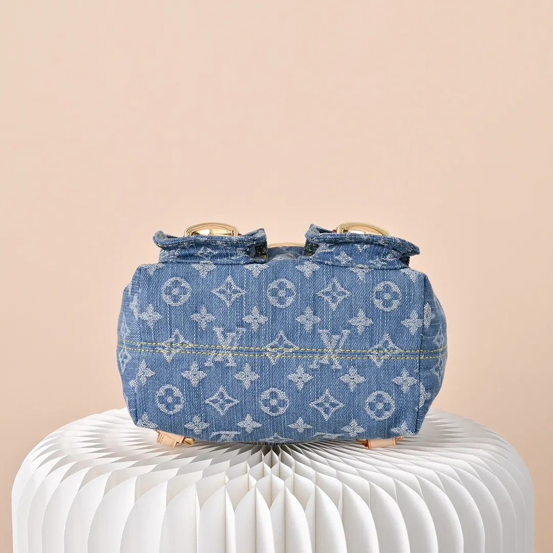 Blue Monogram Backpack Canvas