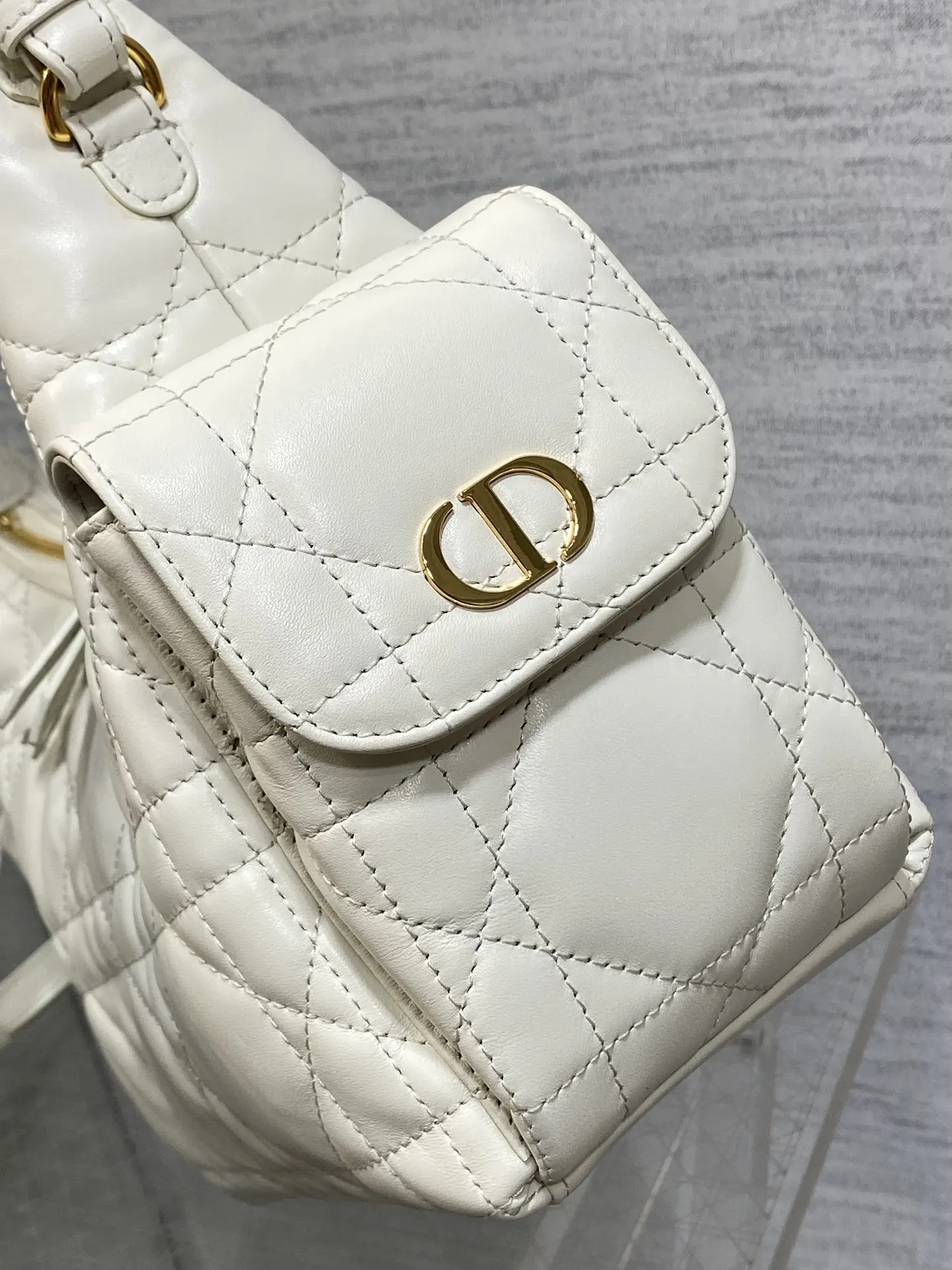Dior Hobo Shoulder Bag Vintage Leather