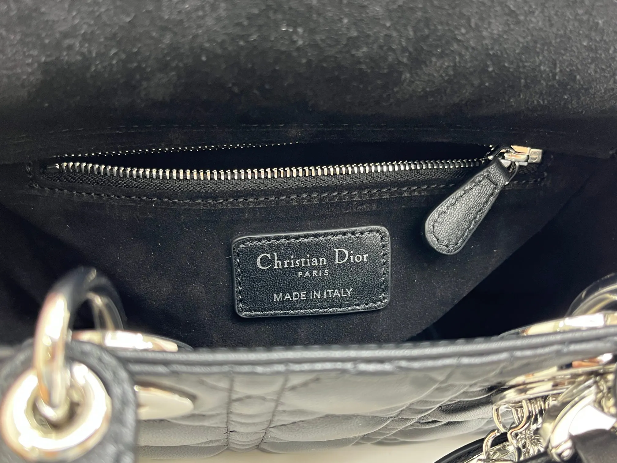 Dior My ABCDior 黑色羊皮手袋 手提斜挎