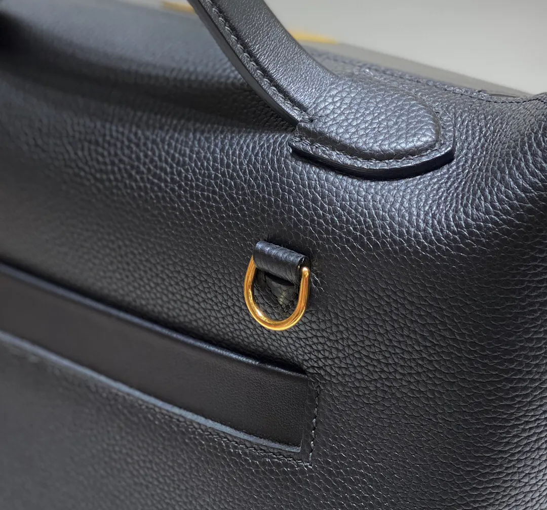Hermès Kelly Black Top Handle Bag Classic