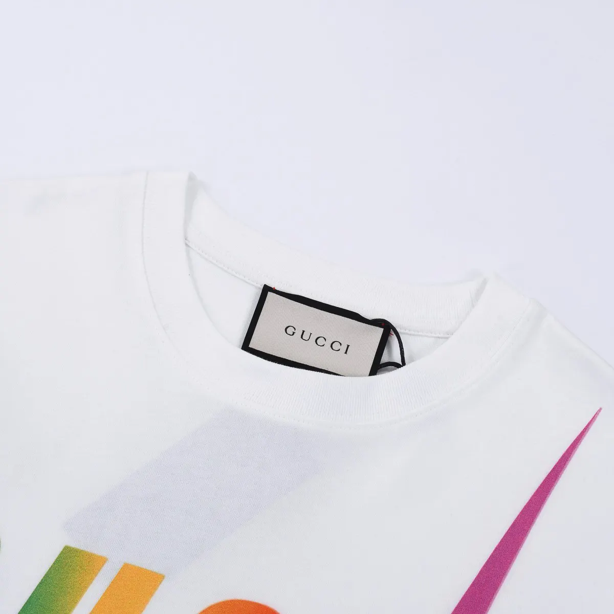 Gucci Print Cotton Short Sleeve T-Shirt