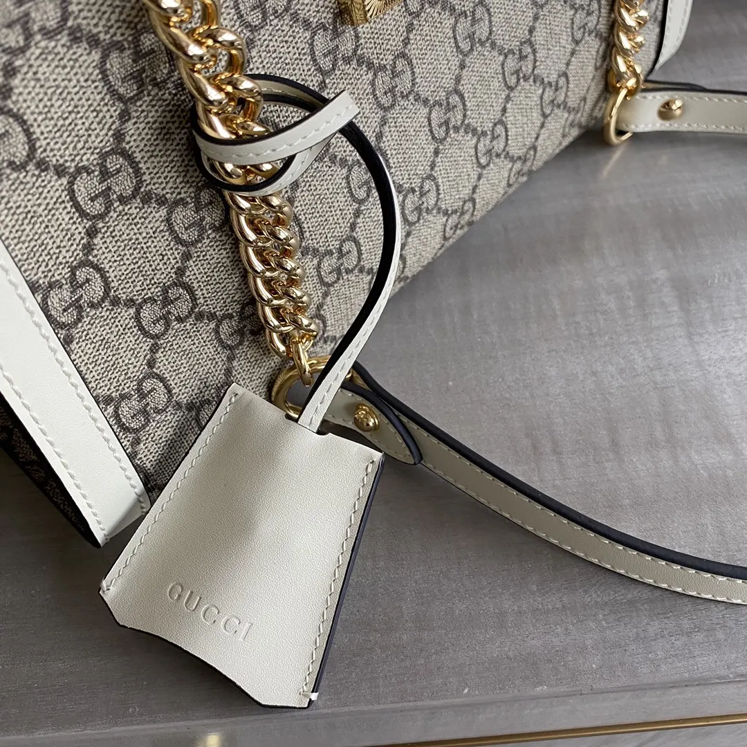 Gucci GG Supreme 绿色 Monogram 手提包