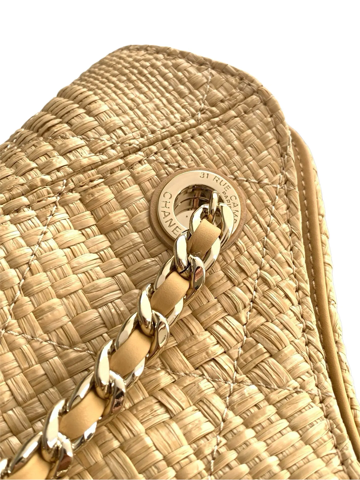 Beige Chain Bag