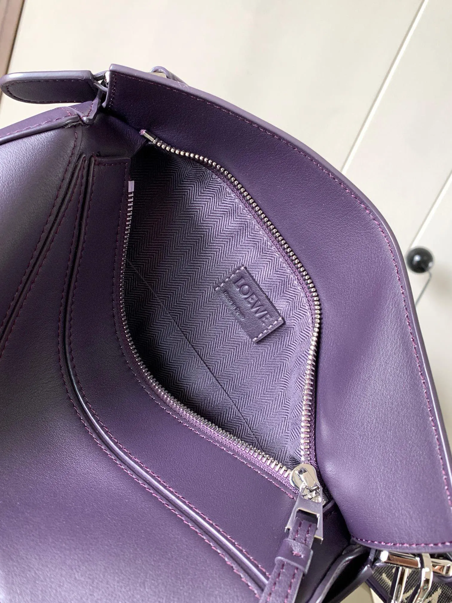 Purple Clutch Bag Leather Image 9 Purple Clutch Bag Leather Image 9