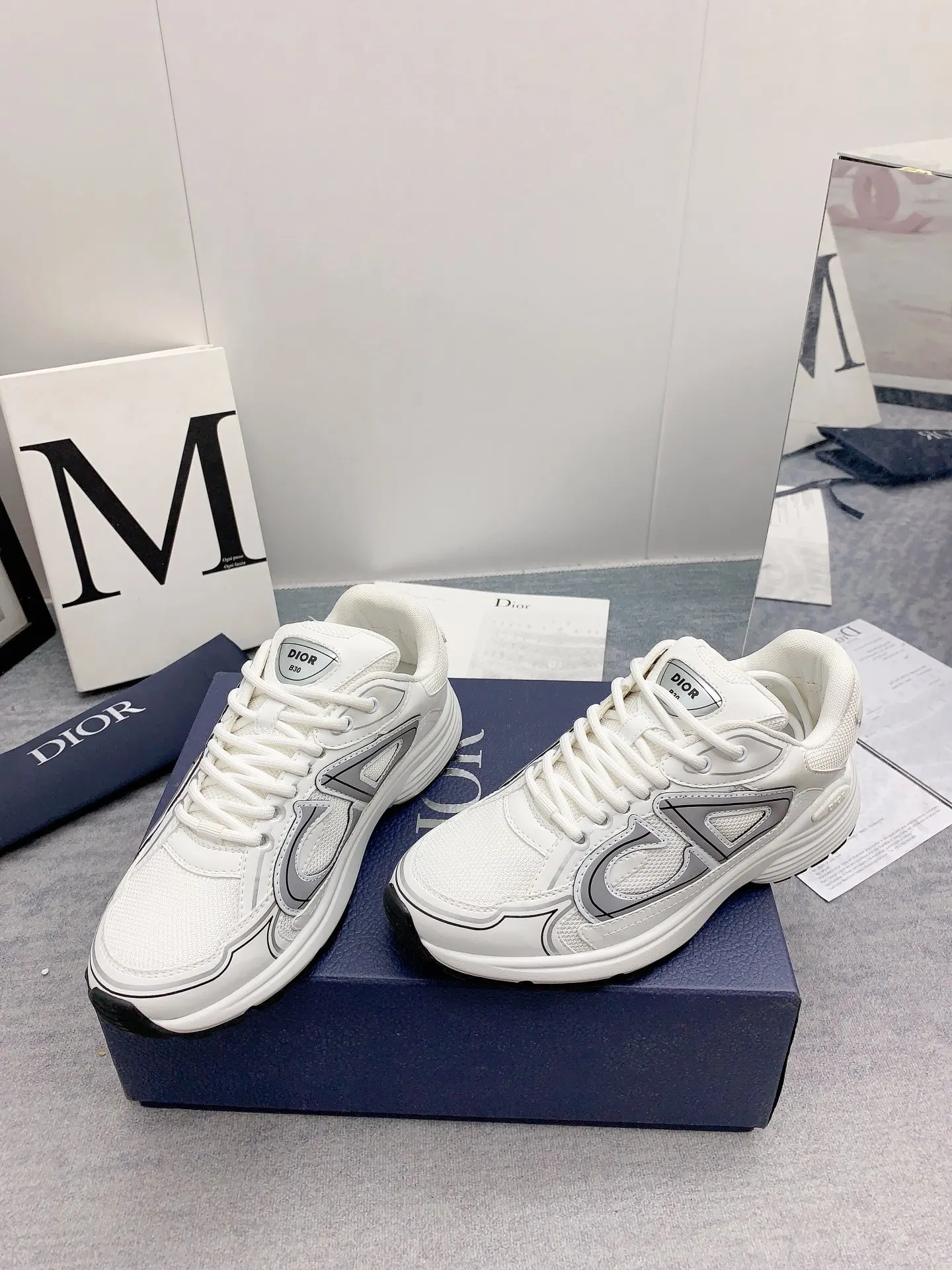 Dior B30 灰色/白色 运动鞋