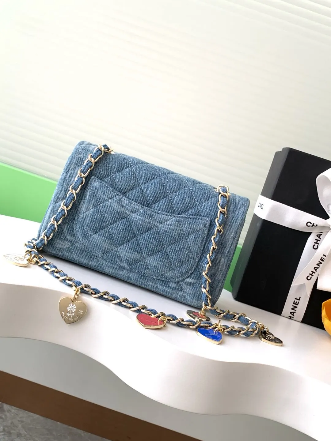 CHANEL 牛仔 丹宁 斜背包 輕便斜挎款