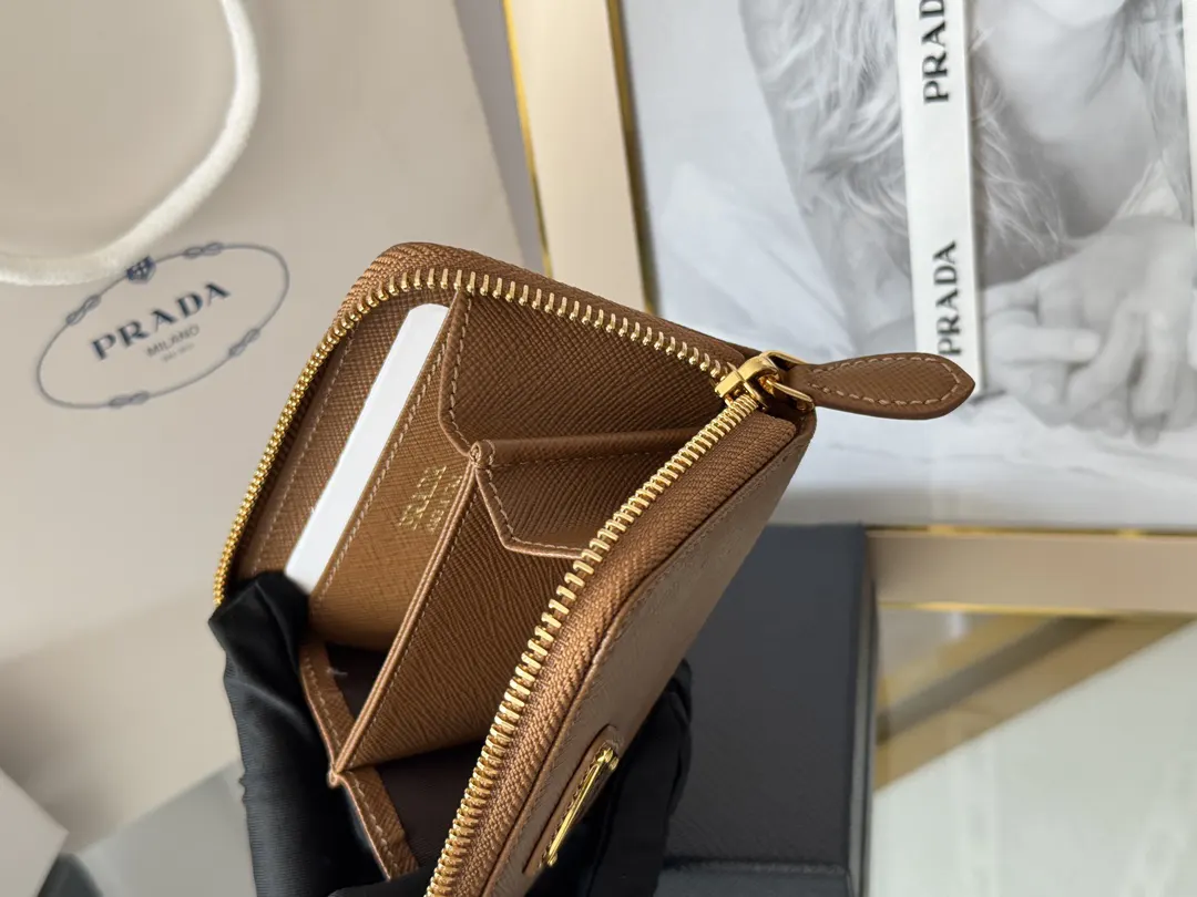 Prada Saffiano 1MM268 Leather Card Holder