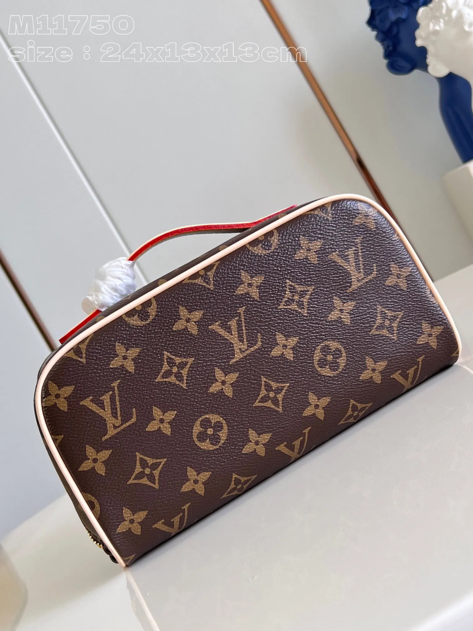 Monogram Organizer Pouch Travel Canvas
