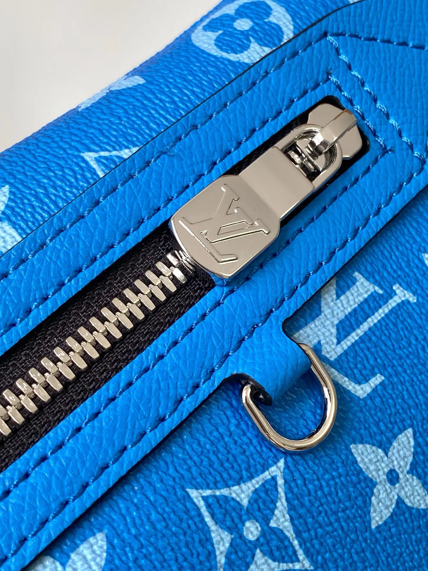 Blue Shoulder Bag Leather