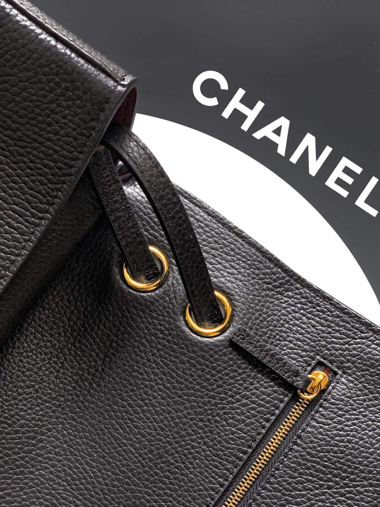 CHANEL 黑色 小號金扣 春夏系列 谷爱凌同款大 腋下包 復古腋下背款