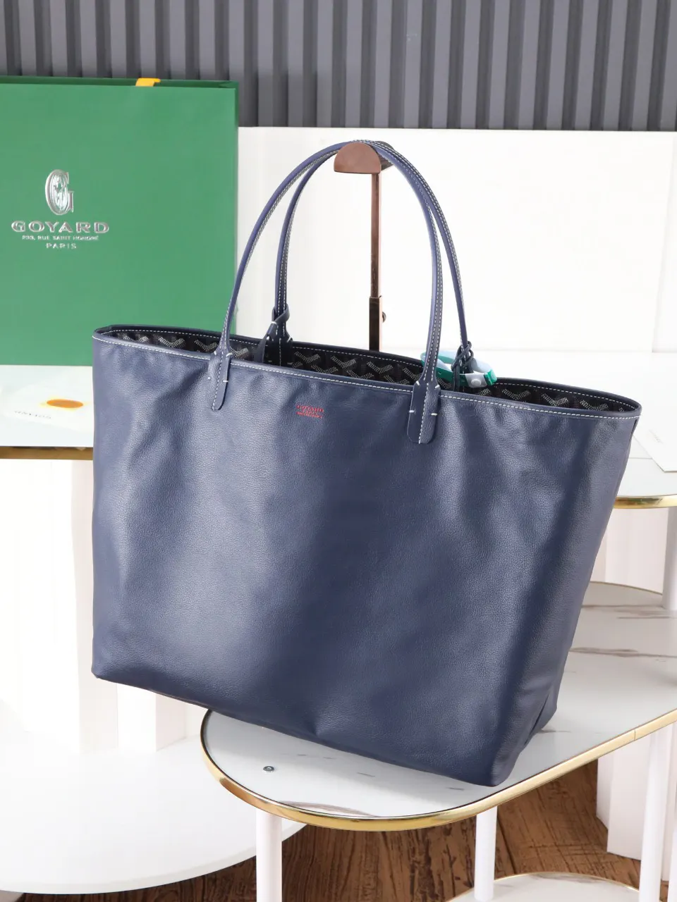 Goyard 藍色 小牛皮 托特包 大容量托特款