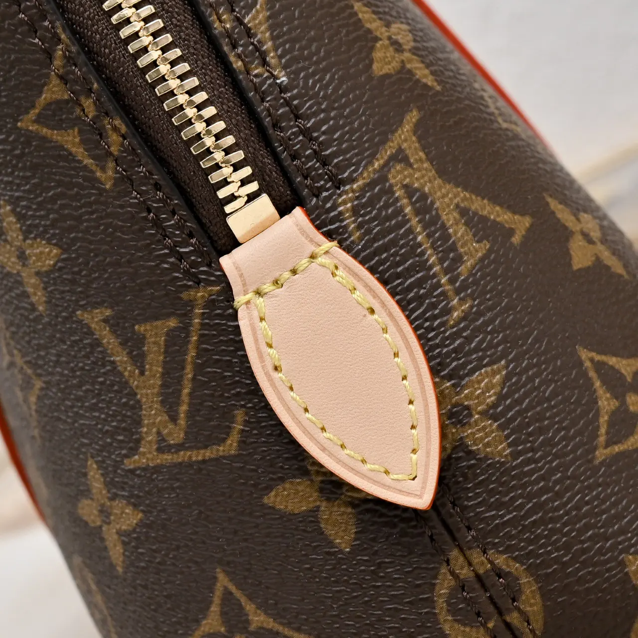 Monogram Organizer Pouch Travel Leather