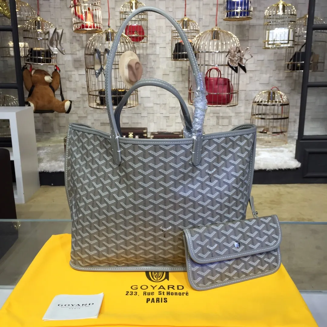 Goyard 戈雅 双面可用 充满法式优雅 订制Y字母涂鸦料 皮轻 旅行包 大容量旅行款