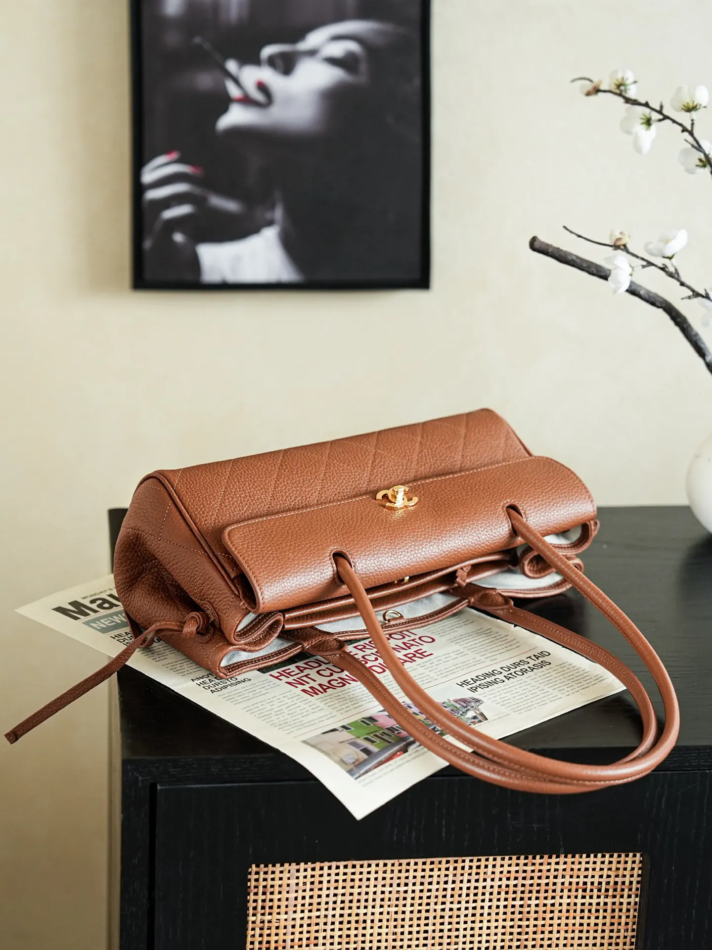 Brown Hobo Shoulder Bag Vintage Classic Leather