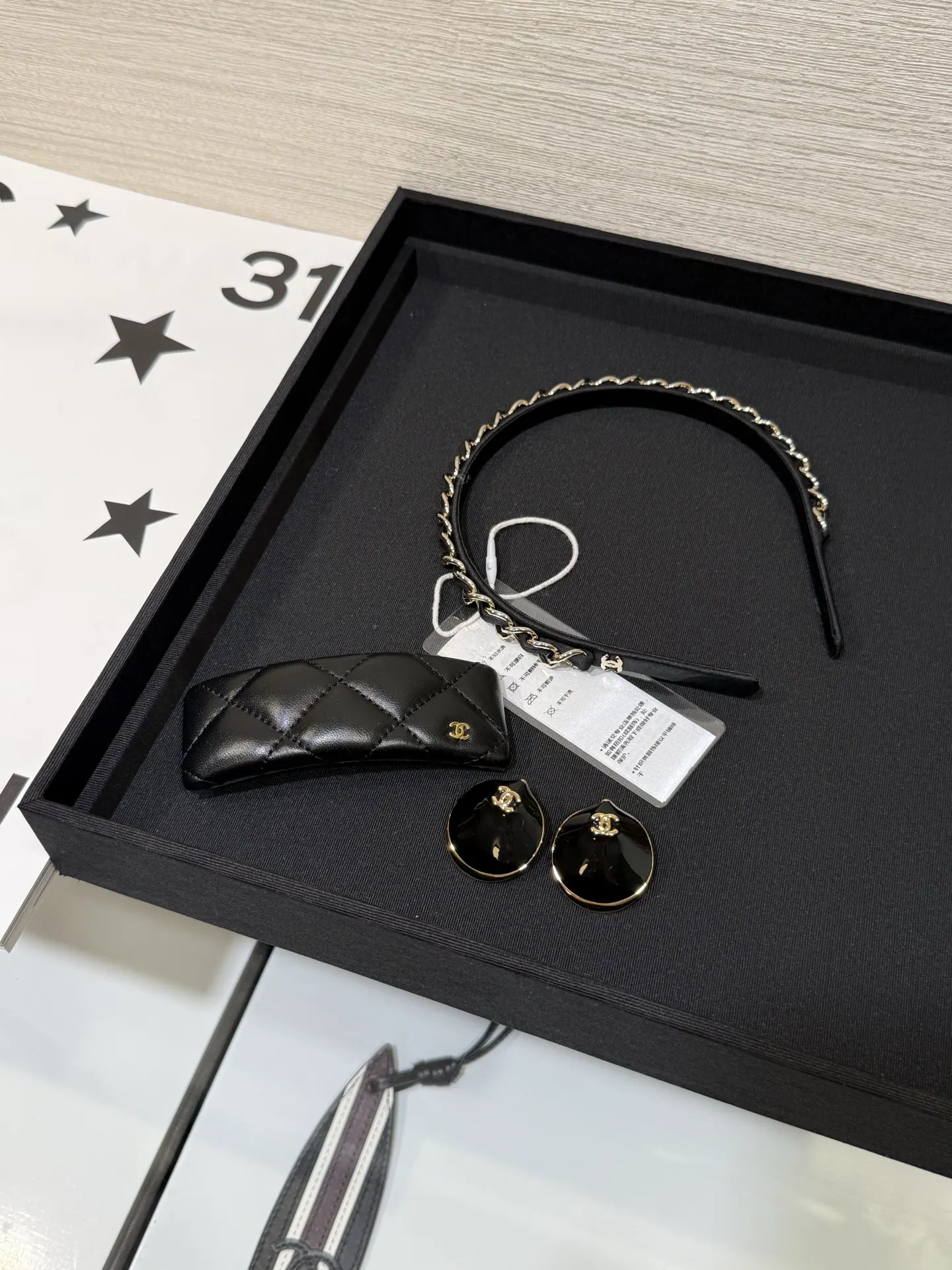 Chanel 黑色 太阳镜