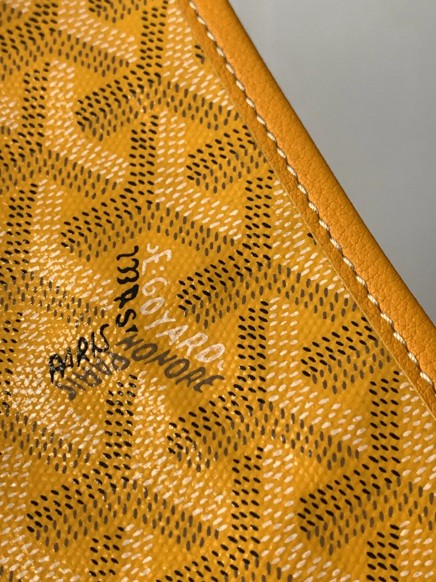 Goyard Hobo 黃色 腋下包 復古腋下背款