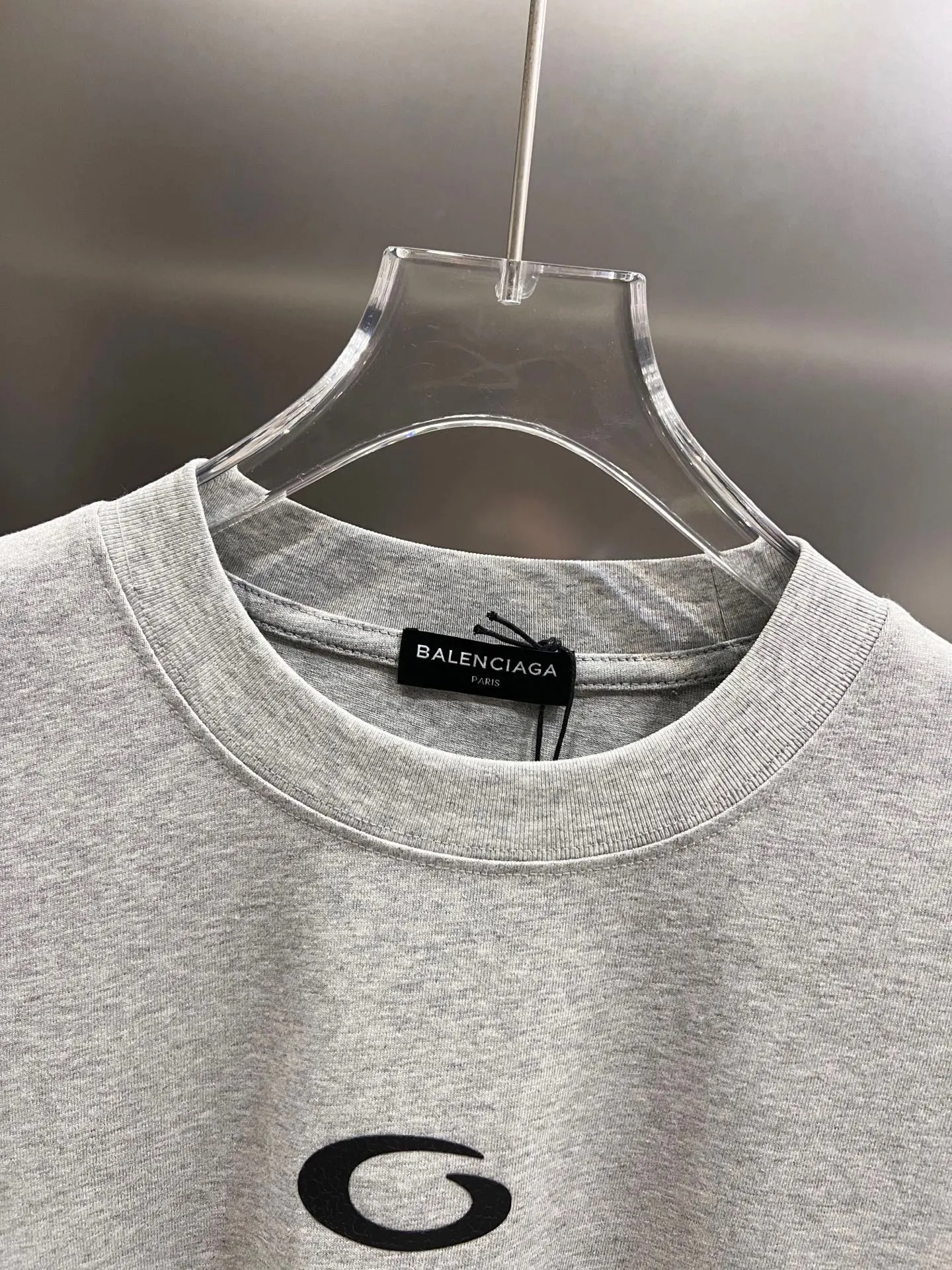Balenciaga 黑色 純棉 Logo 短袖T恤 宽松休閒(數字3) Balenciaga 黑色 純棉 Logo 短袖T恤 宽松休閒(數字3)