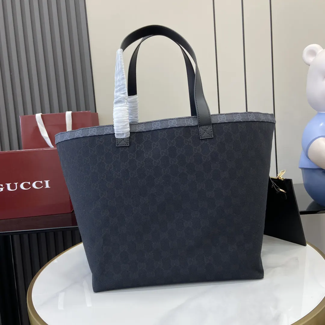 Gucci 藍色 米色 托特包 大容量托特款