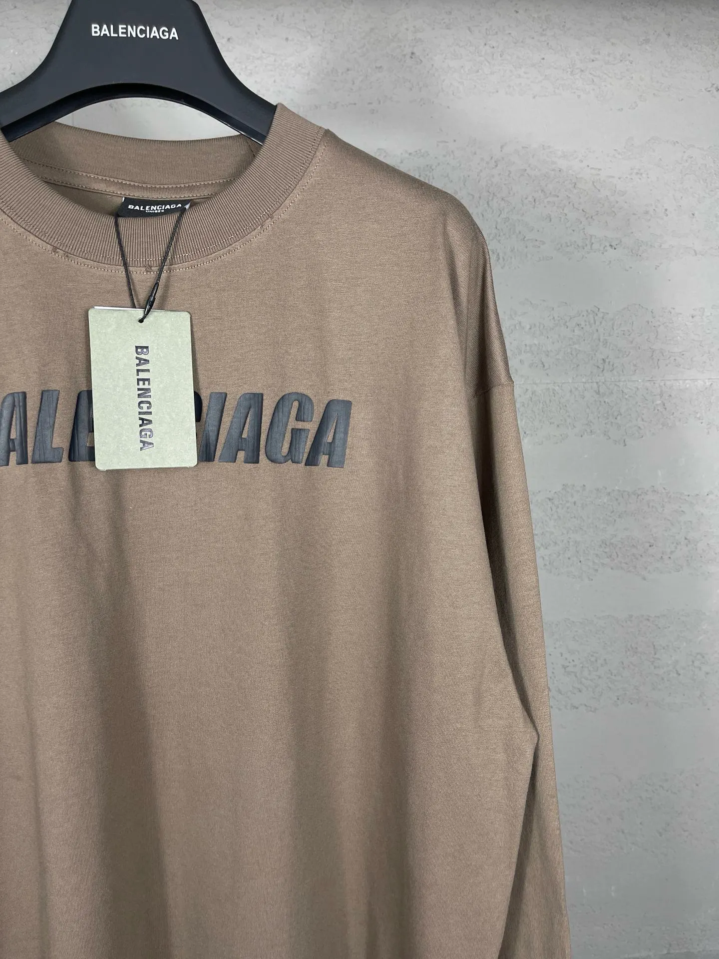 Balenciaga Black Cotton Logo Short Sleeve T-Shirt Loose
