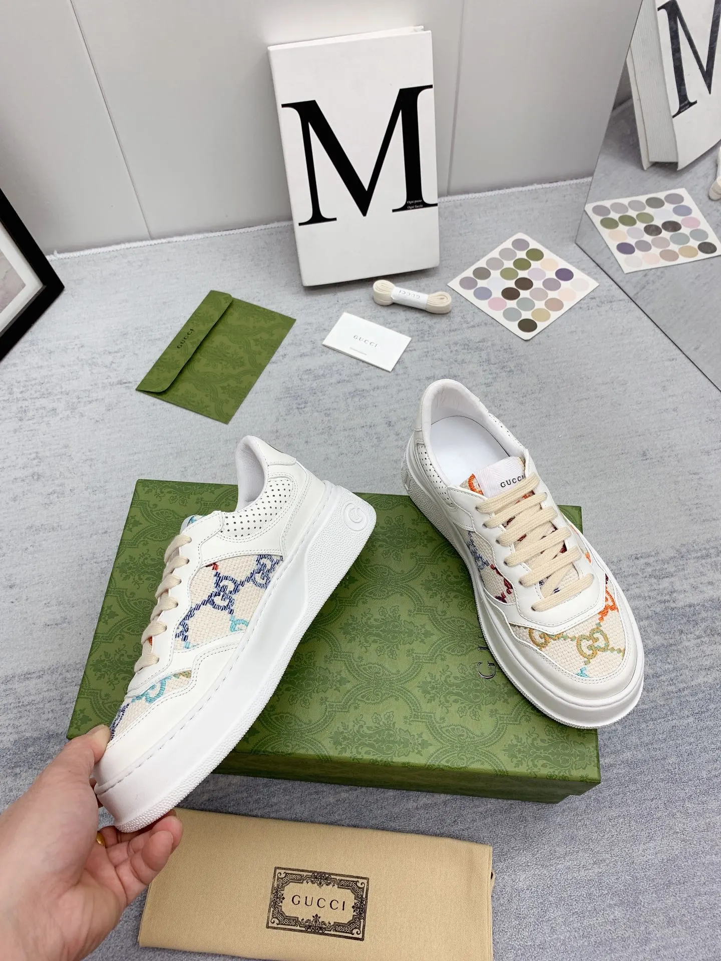 Gucci Logo休閒運動鞋