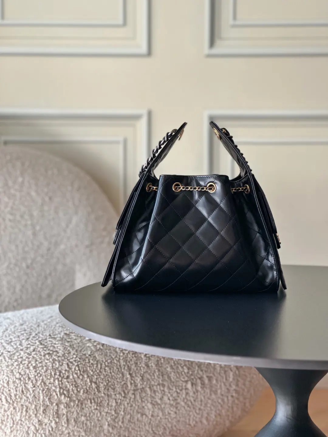 CHANEL Hobo 背景～区别于市场普通货 法国 腋下包 复古腋下背款