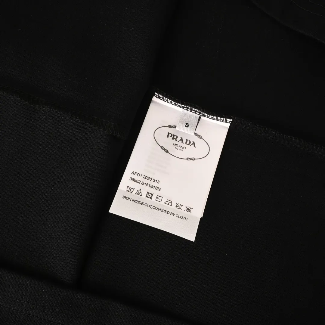 Prada T-Shirt Cotton Triangle Logo
